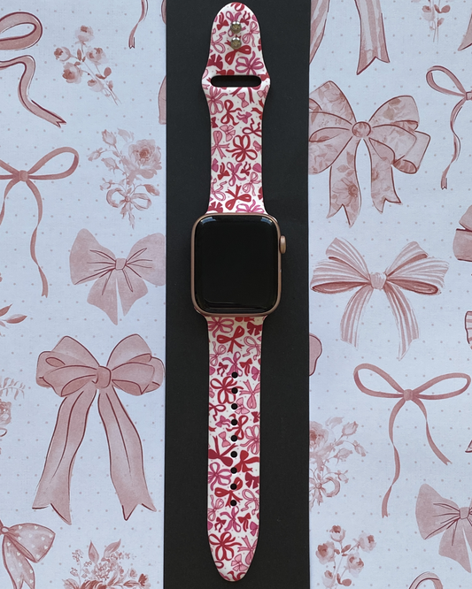 Valentine Bows Watch Band For Apple Watch
