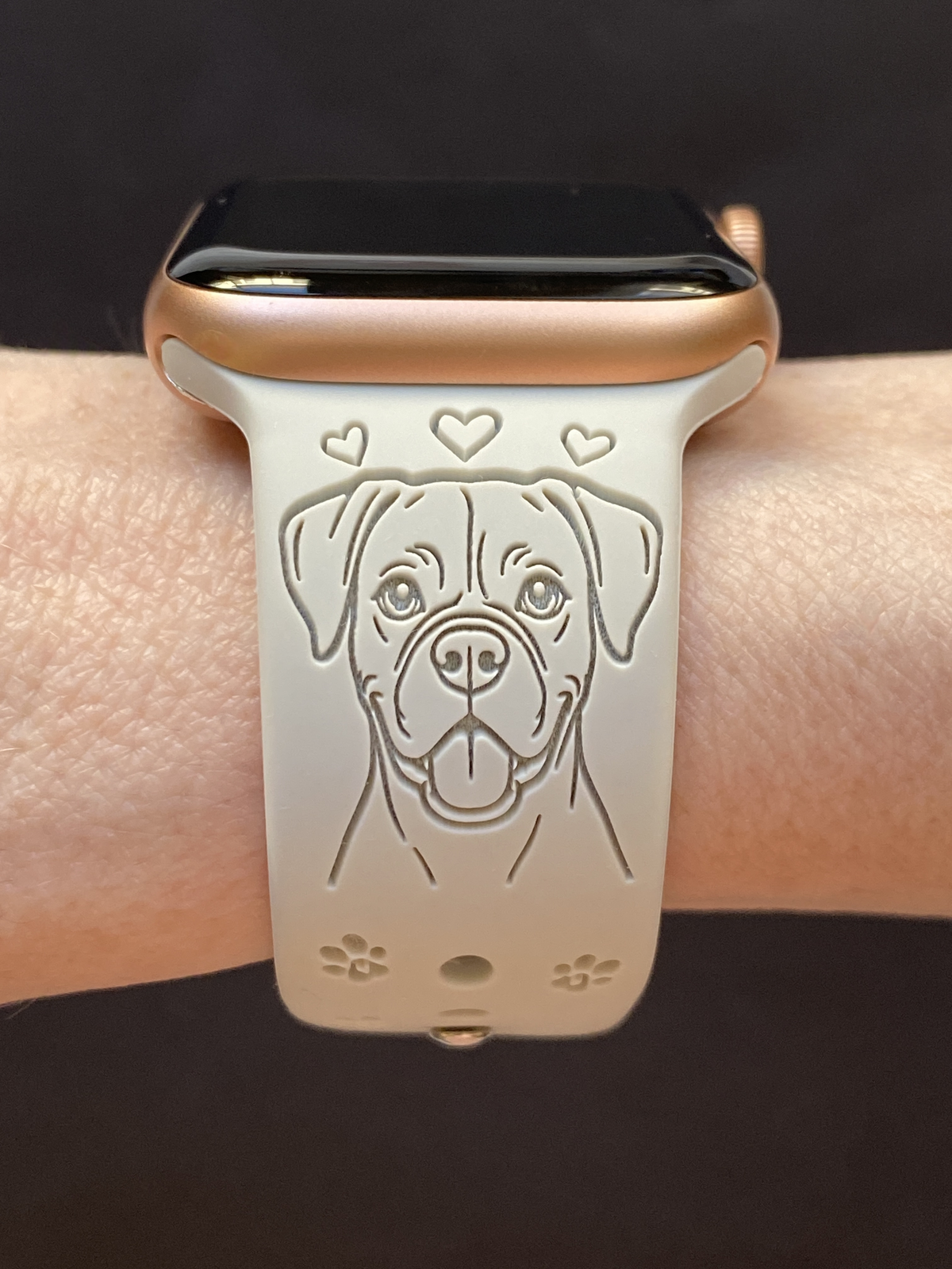 Happy Boxer Dog Watch Band For Apple Watch