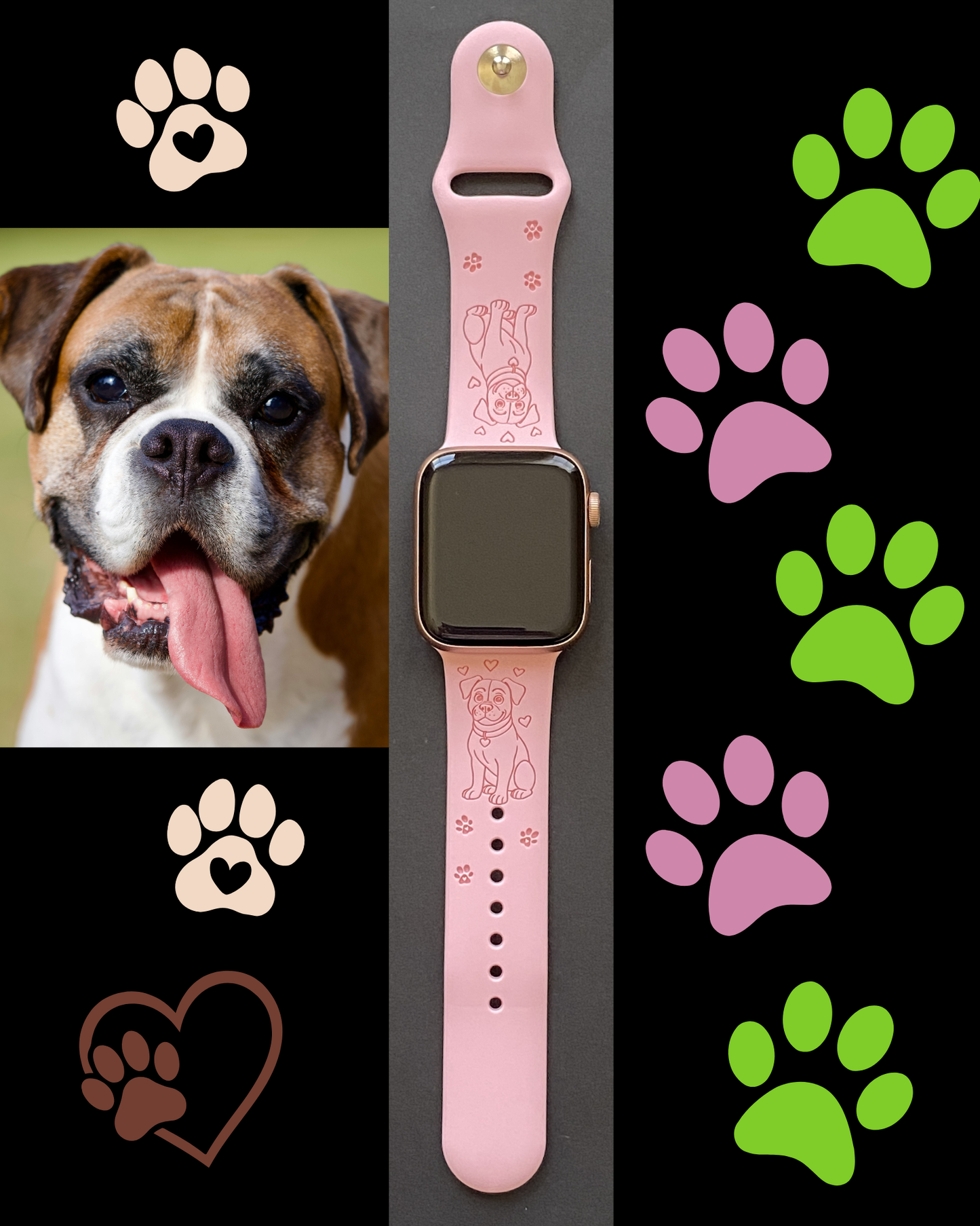 My Cute Boxer Dog Watch Band For Apple Watch