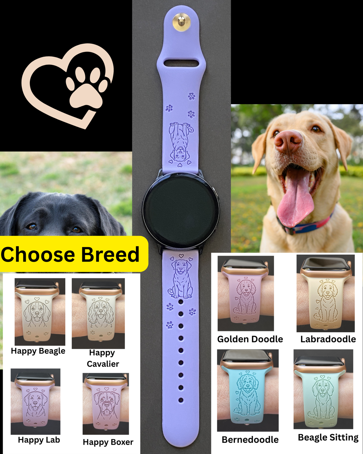 Dog Breed (#9) 20mm Samsung Galaxy Watch Band