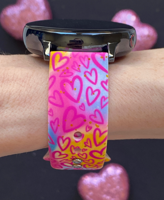 Bright Hearts Samsung Galaxy Watch Band