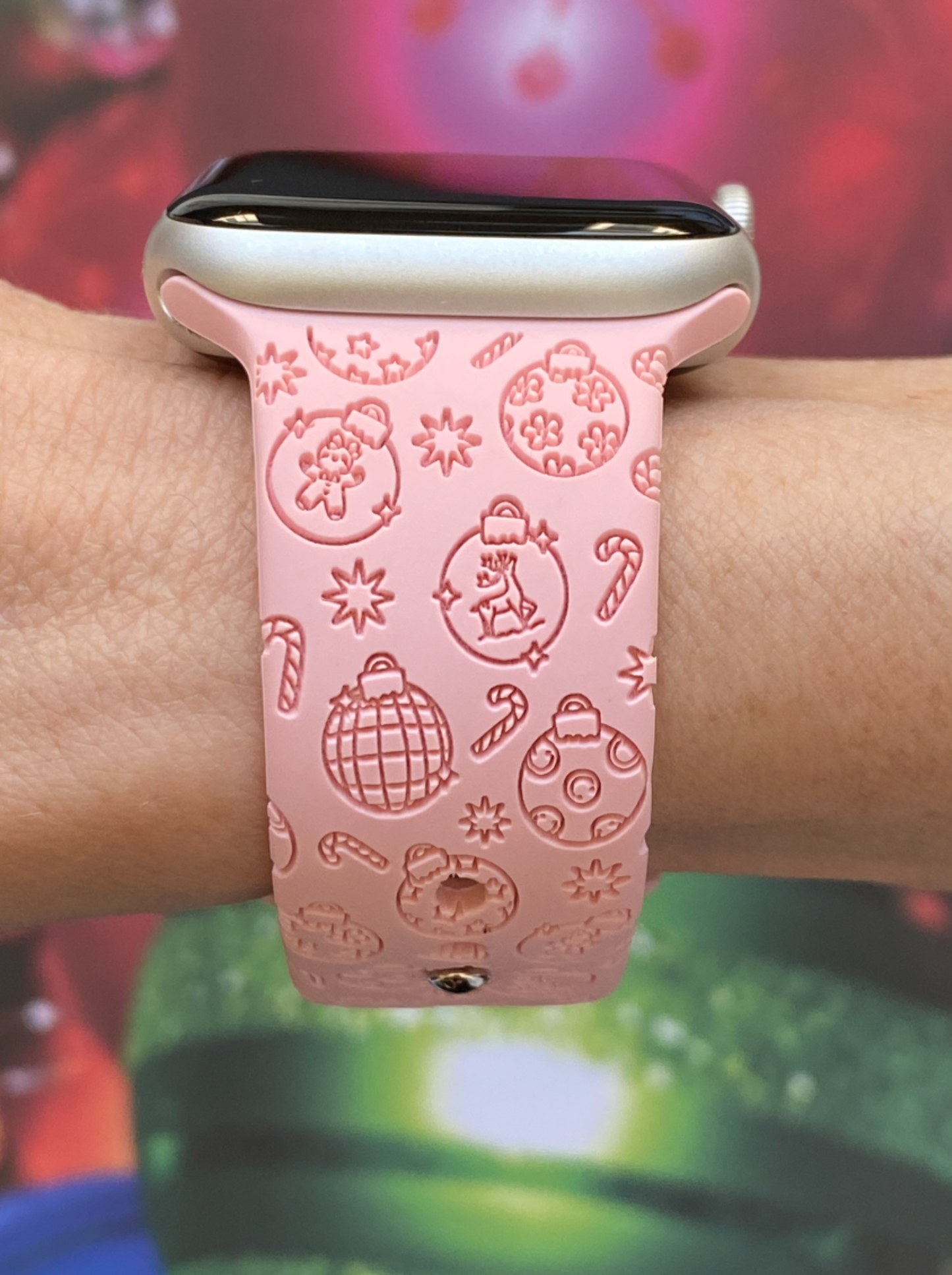 Christmas Tree Bulbs Watch Band For Apple Watch
