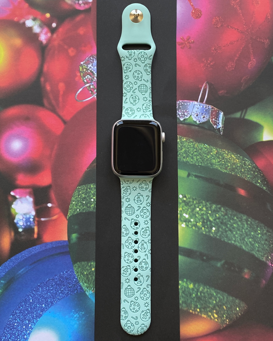 Christmas Tree Bulbs Watch Band For Apple Watch