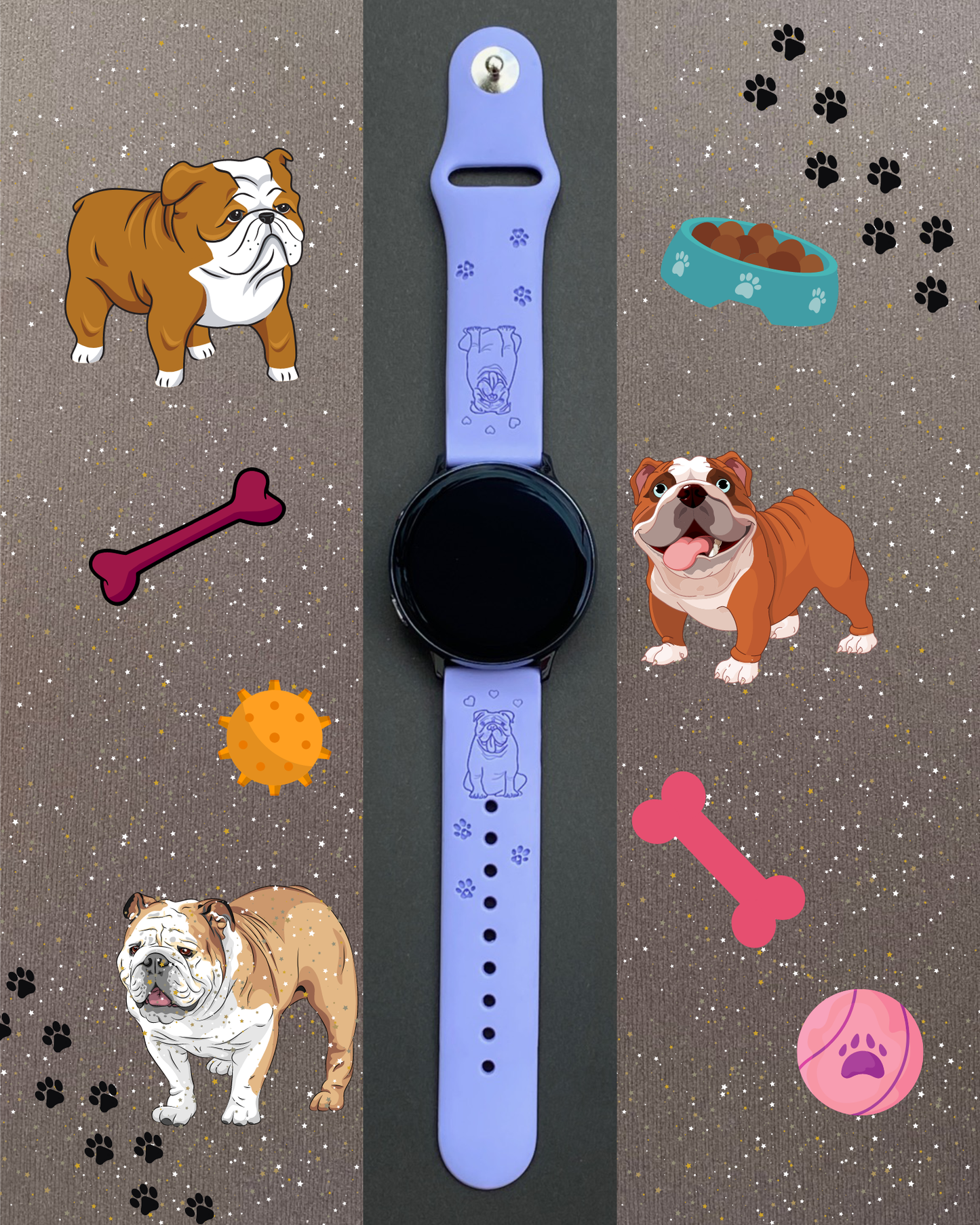 English Bulldog Samsung Galaxy Watch Band