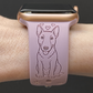 Bull Terrier Dog Watch Band For Apple Watch