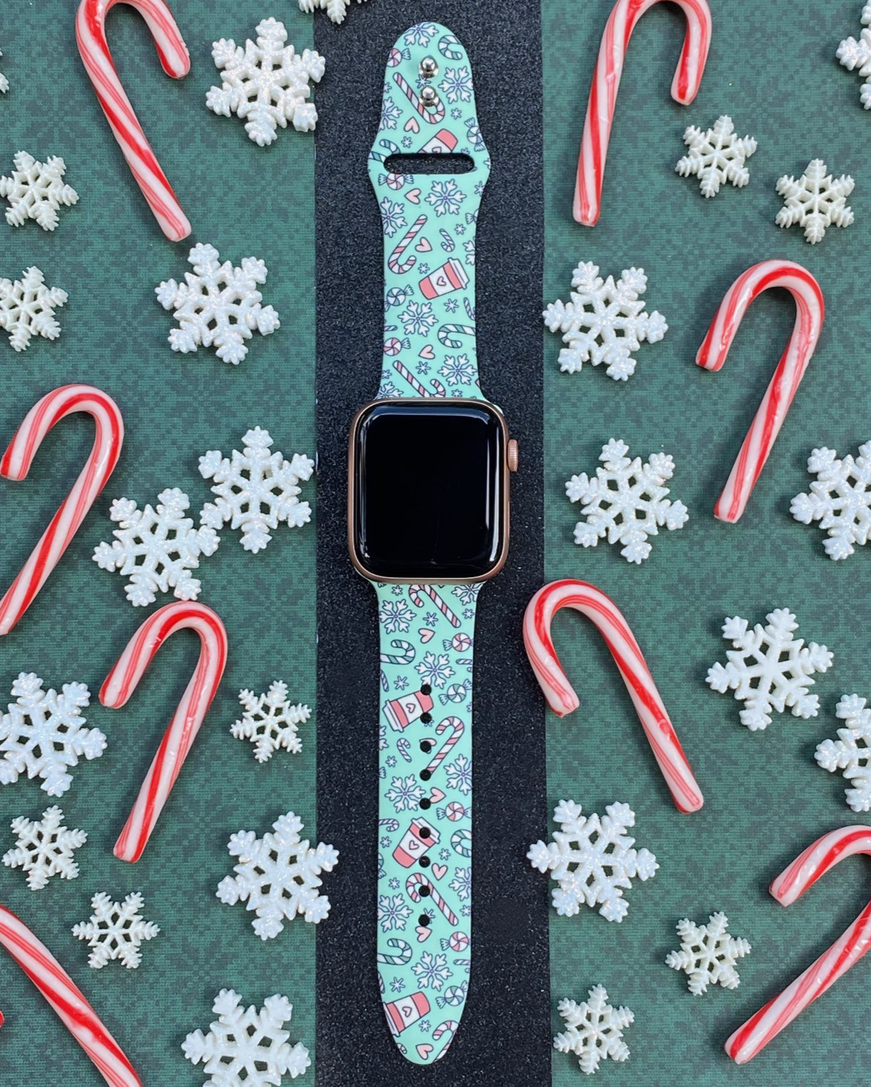 Candy Cane Apple Watch Band