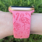 Candy Cane Flamingo Apple Watch Band