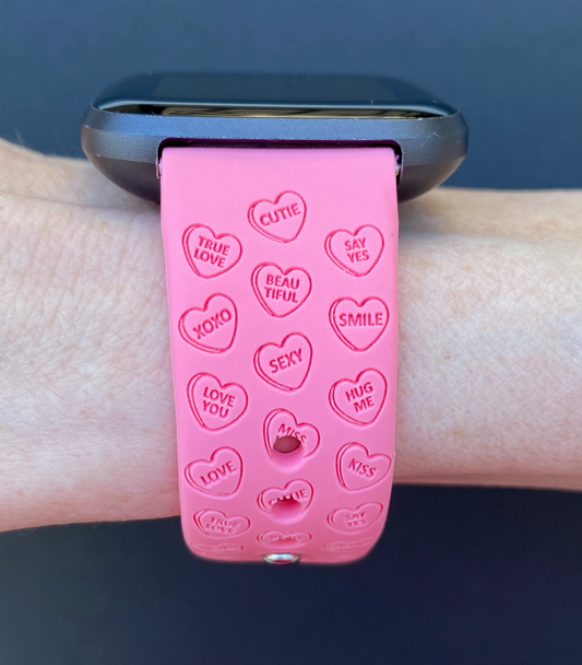 Candy Hearts Fitbit Versa 1/2 Watch Band