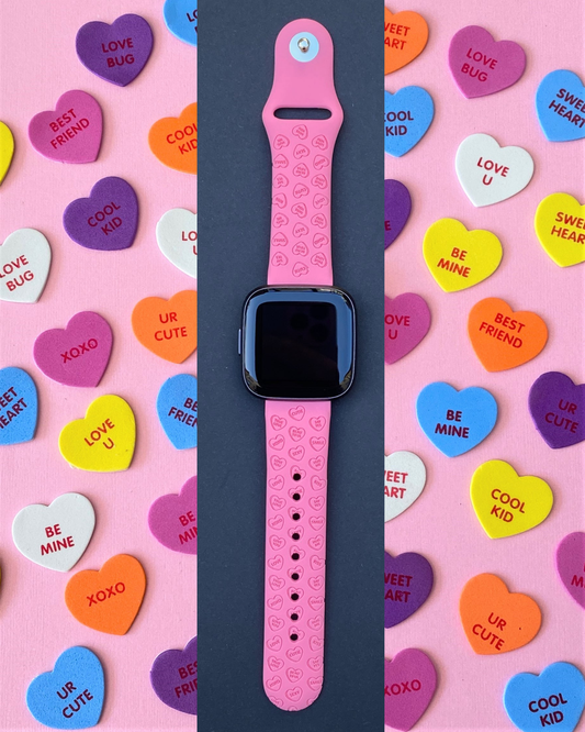 Candy Hearts Fitbit Versa 1/2 Watch Band