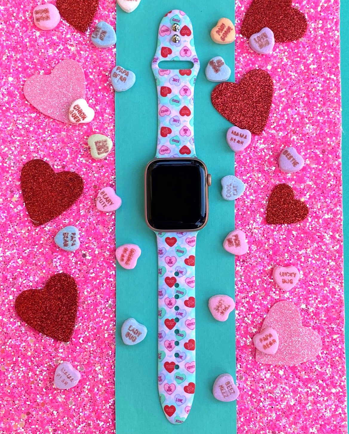 Candy Hearts Apple Watch Band