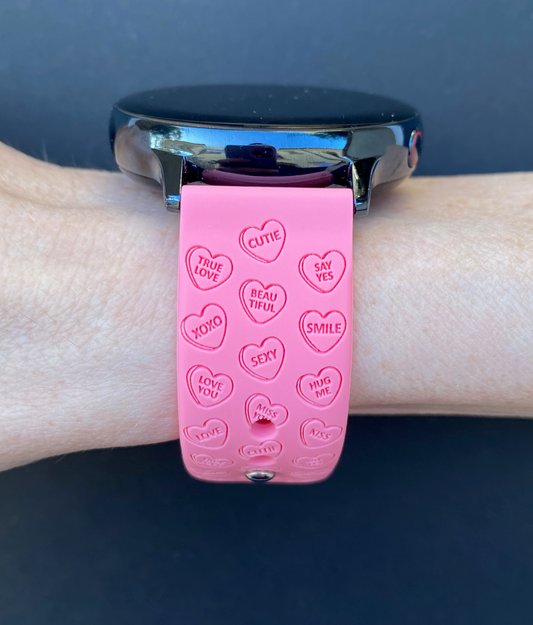 Candy Hearts 20mm Samsung Galaxy Watch Band