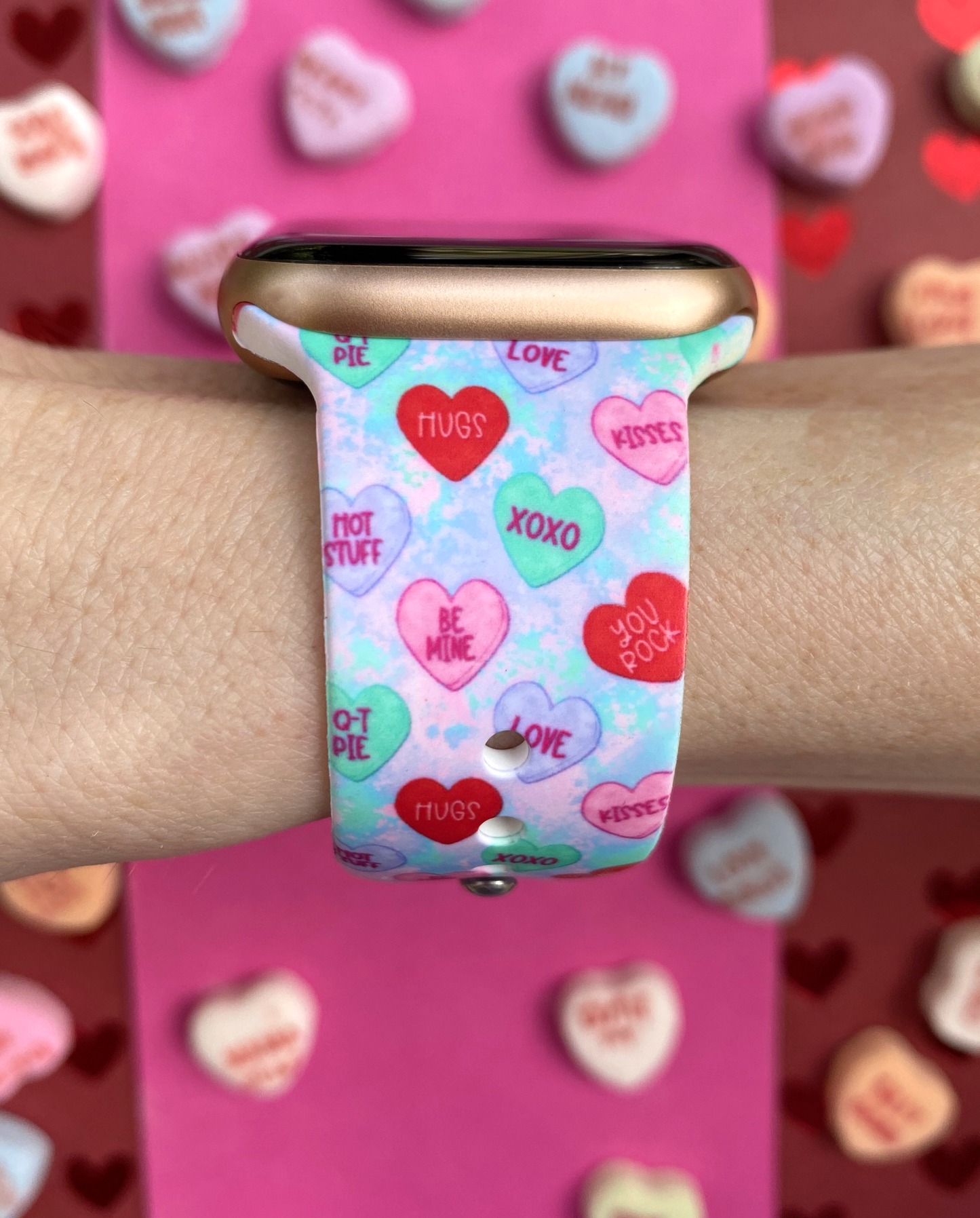 Candy Hearts Apple Watch Band