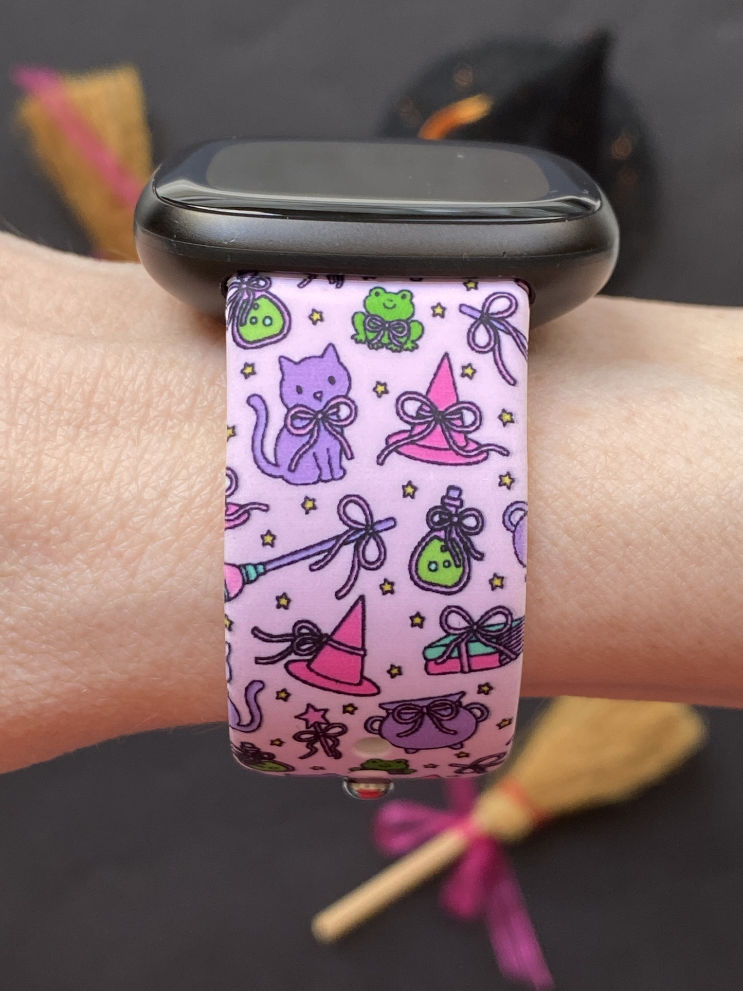 Witchy Cats Fitbit Versa 3/Versa 4/Sense/Sense 2 Watch Band