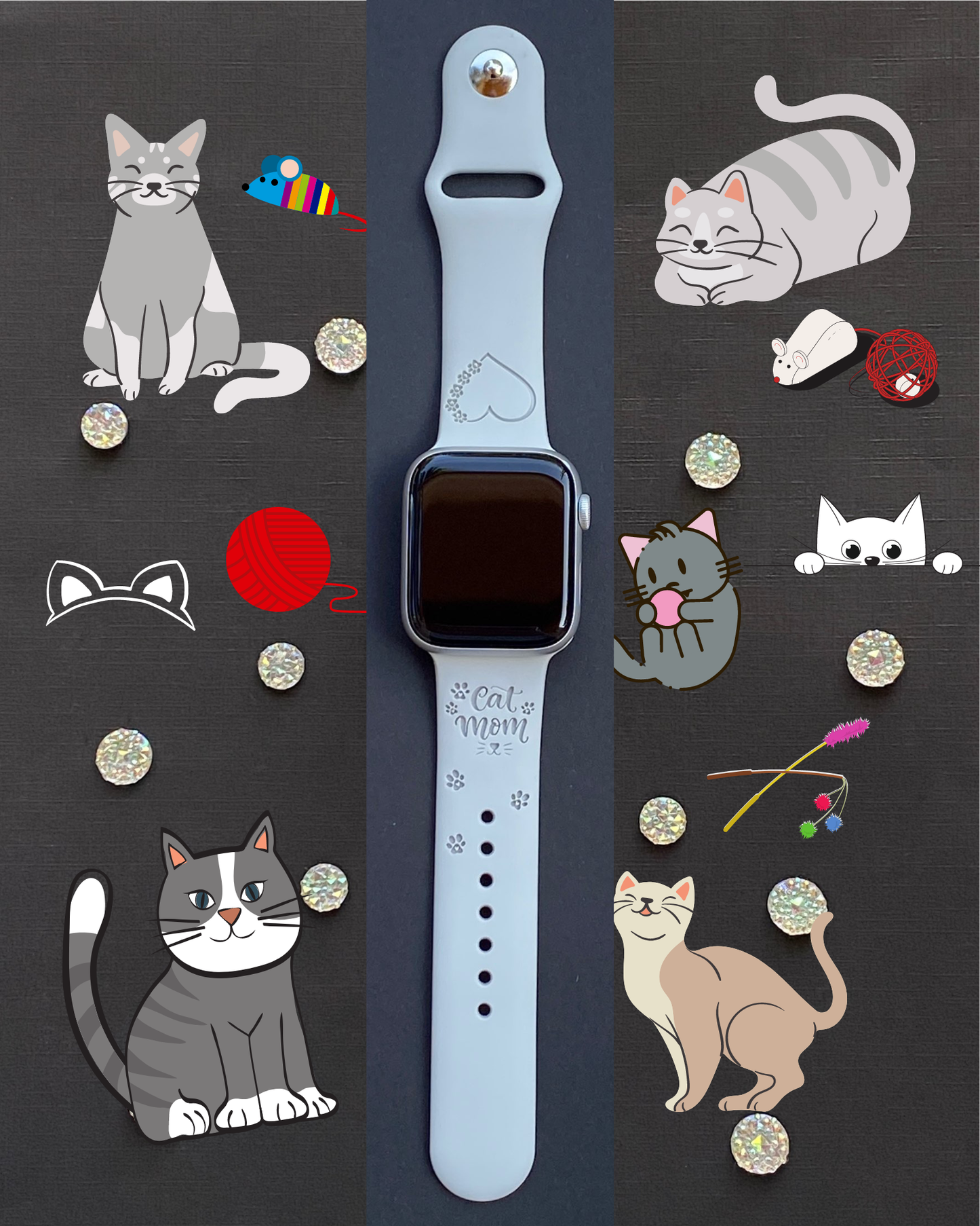 Cat Mom Apple Watch Band