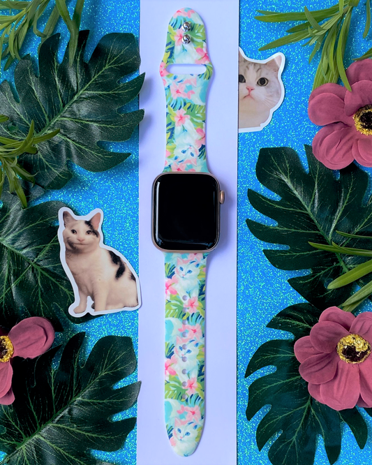 Tropical Cats Apple Watch Band