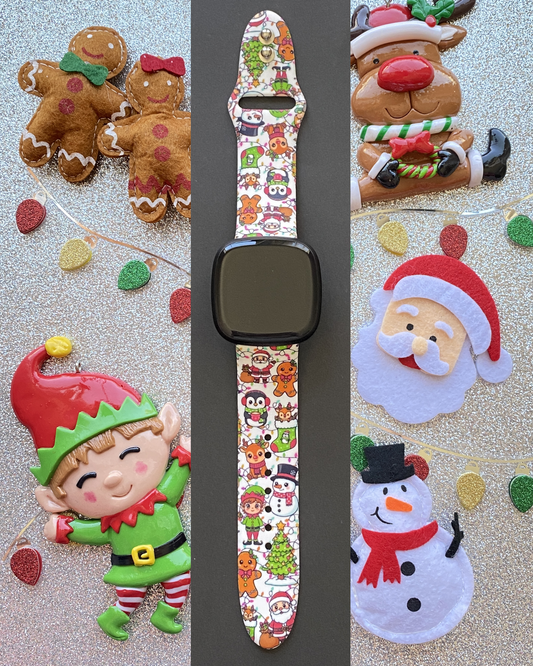 Christmas Spirit Fitbit Versa 3/Versa 4/Sense/Sense 2 Watch Band