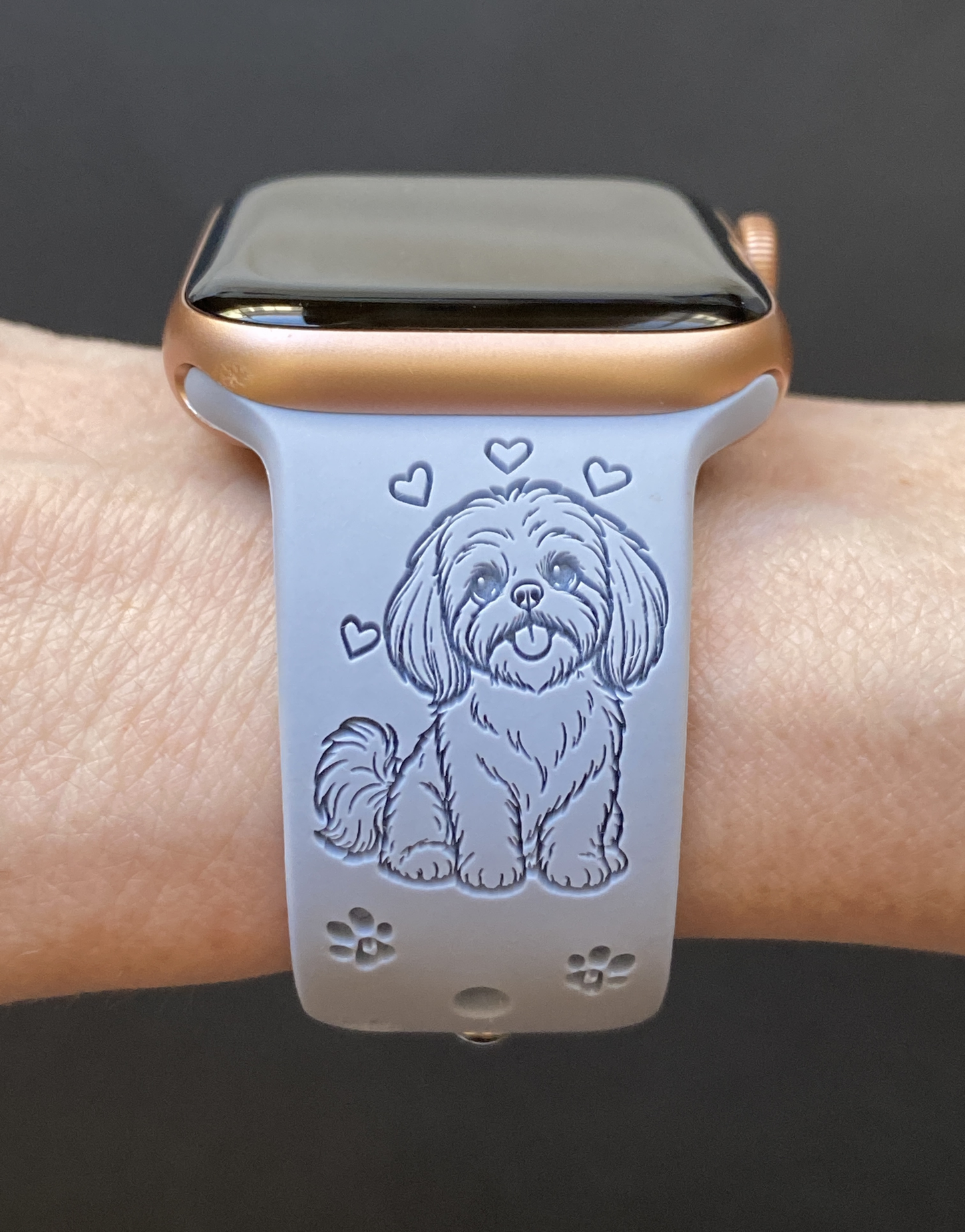 Cheerful Shih Tzu Dog Watch Band For Apple Watch