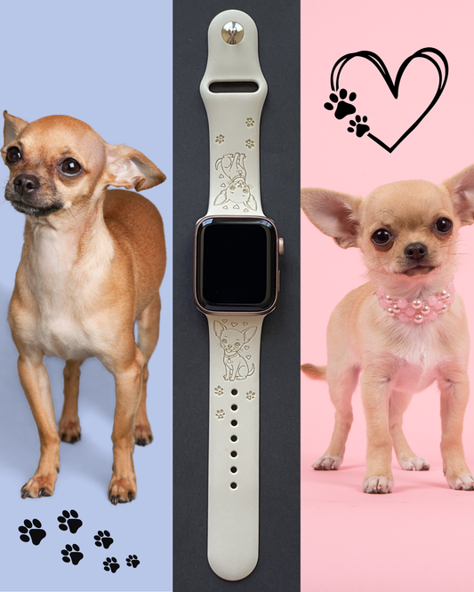 Happy Chihuahua Dog Watch Band For Apple Watch