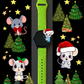 Christmas Mice 20mm Samsung Galaxy Watch Band