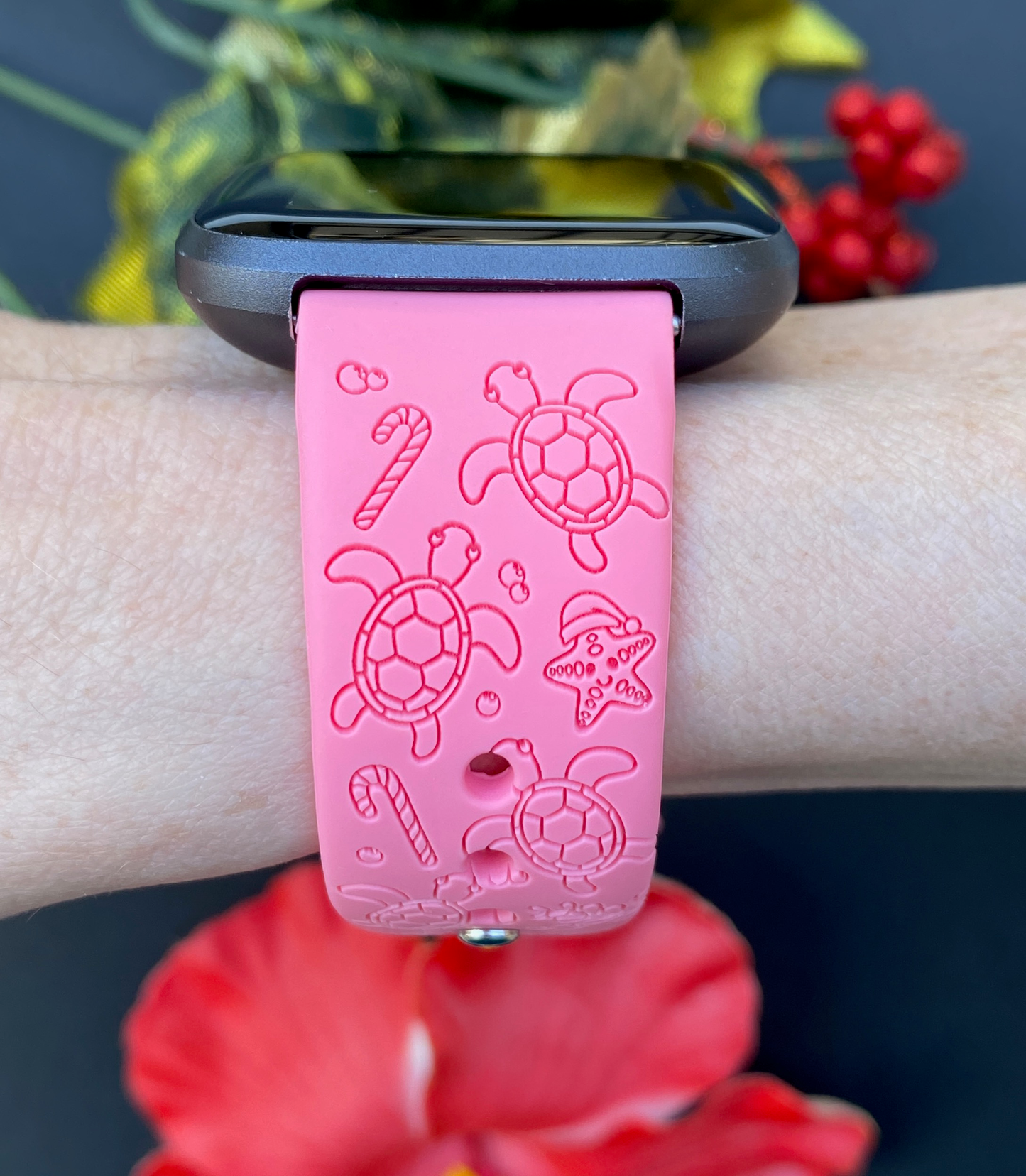 Christmas Turtles Fitbit Versa 1/2 Watch Band