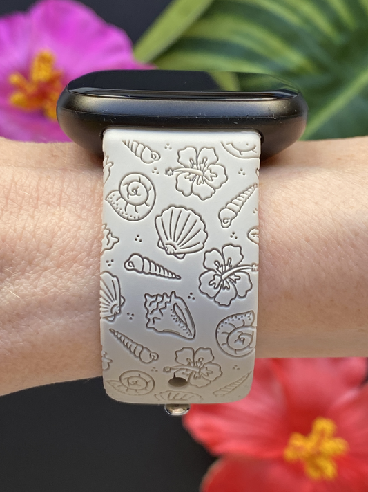 Coastal Seashells Fitbit Versa 3/Versa 4/Sense/Sense 2 Watch Band