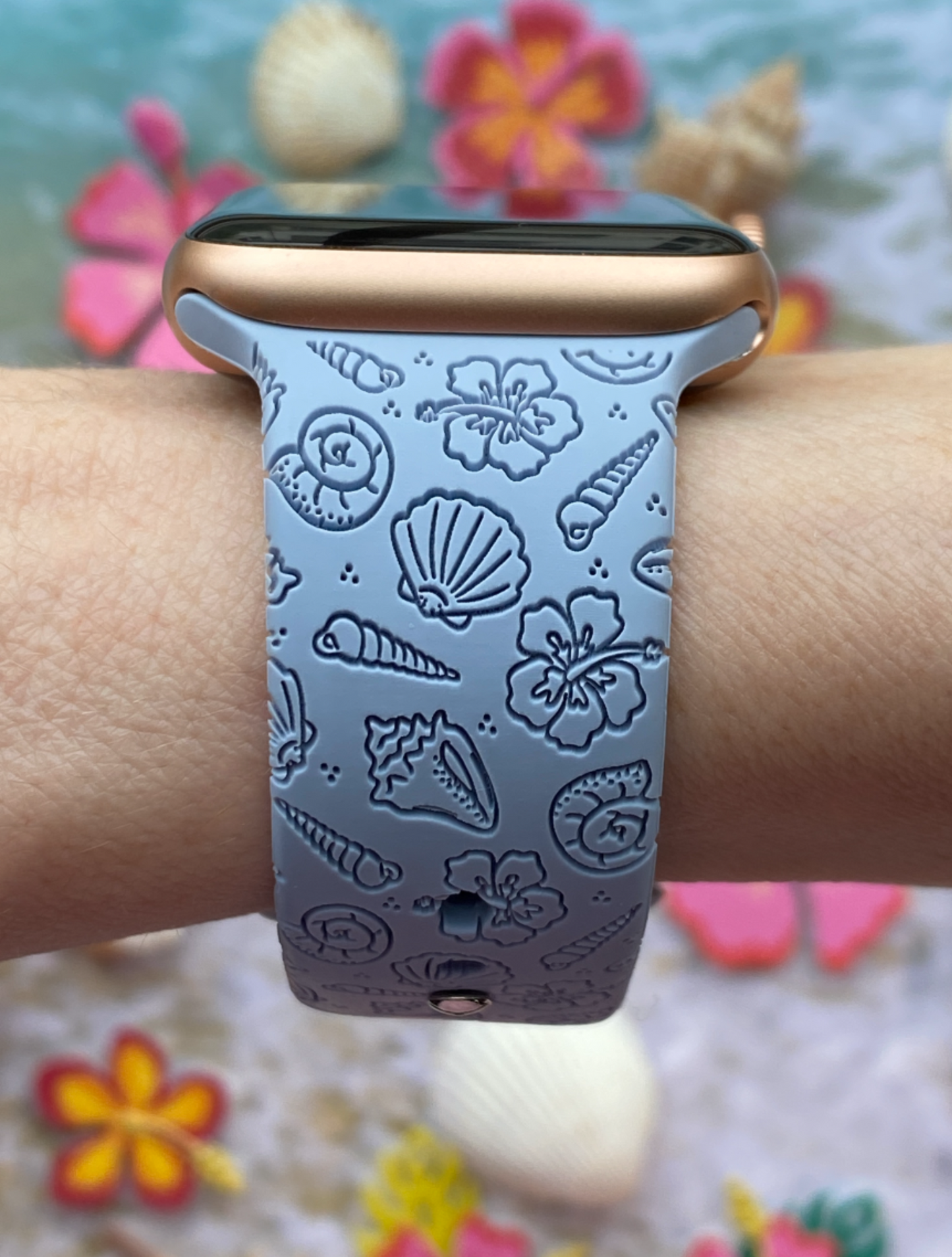 Coastal Seashells Watch Band For Apple Watch