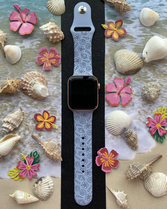 Coastal Seashells Watch Band For Apple Watch