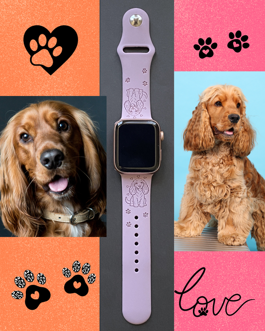 My Best Friend Cocker Spaniel Dog Watch Band For Apple Watch