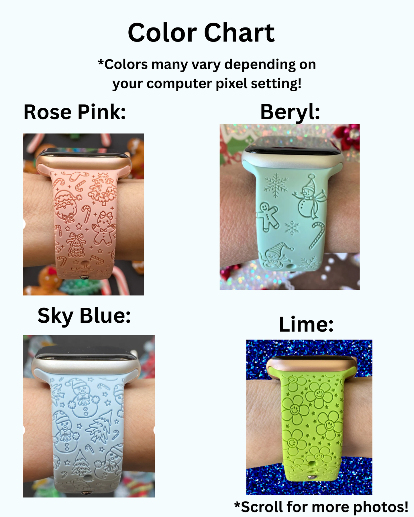 Color Chart Do Not Add This To Cart :)