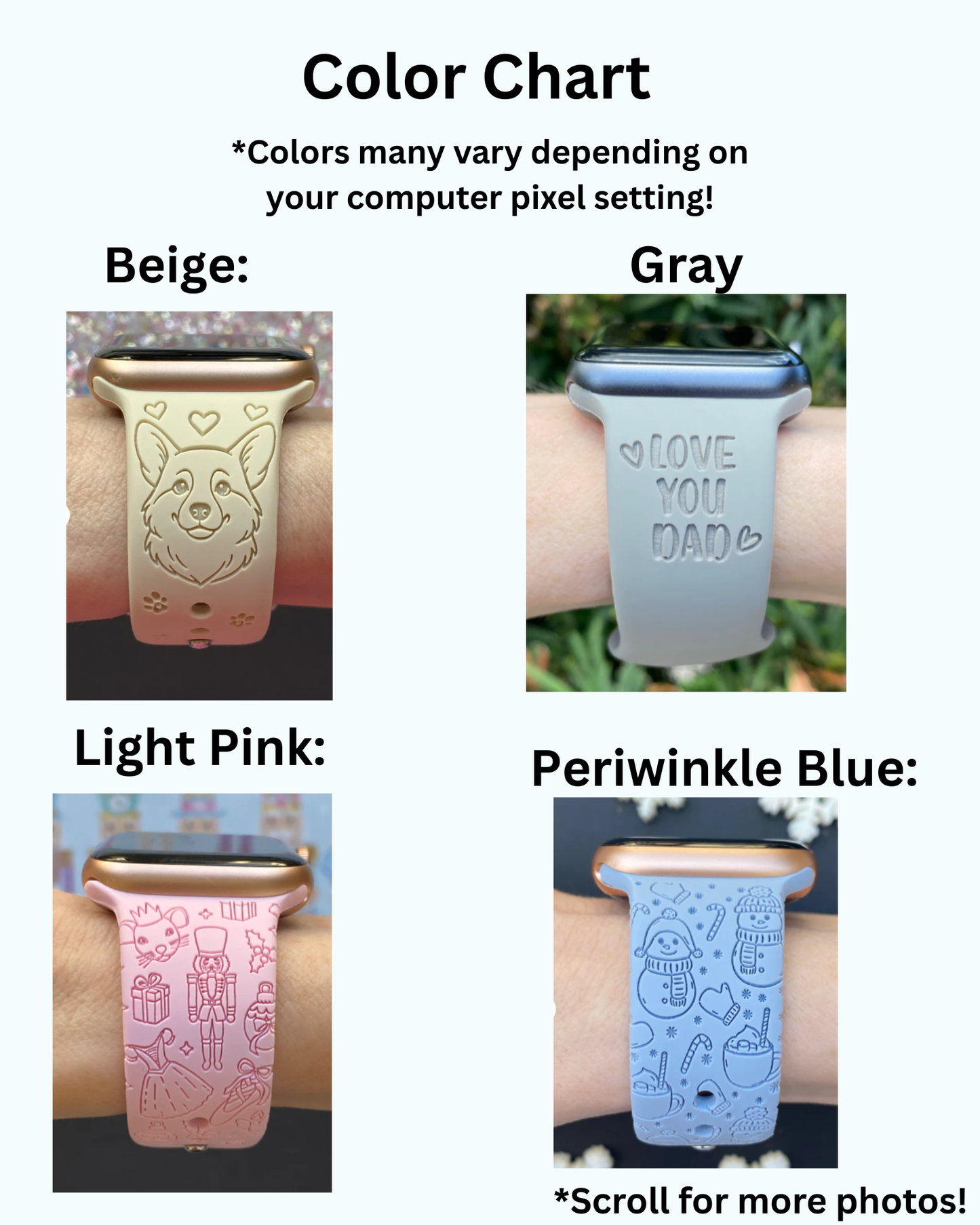 Color Chart Do Not Add This To Cart :)