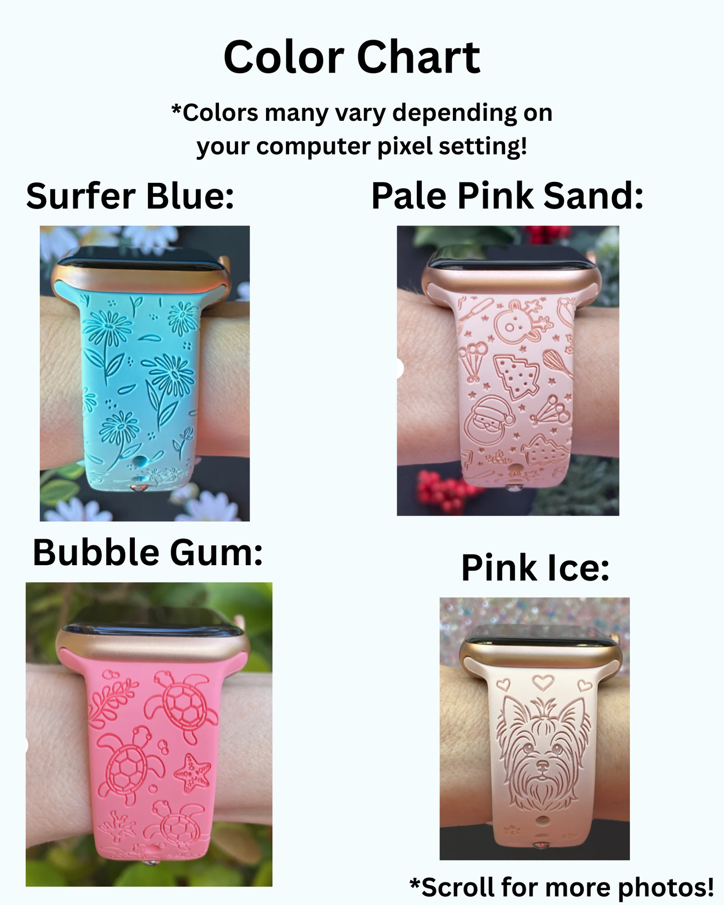Color Chart Do Not Add This To Cart :)