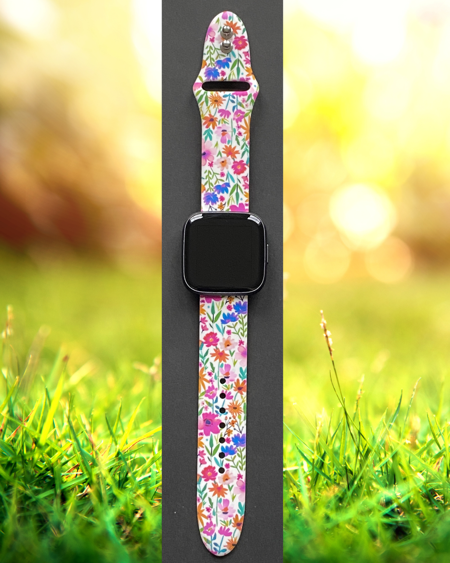 Colorful Spring Floral Fitbit Versa 1/2 Watch Band