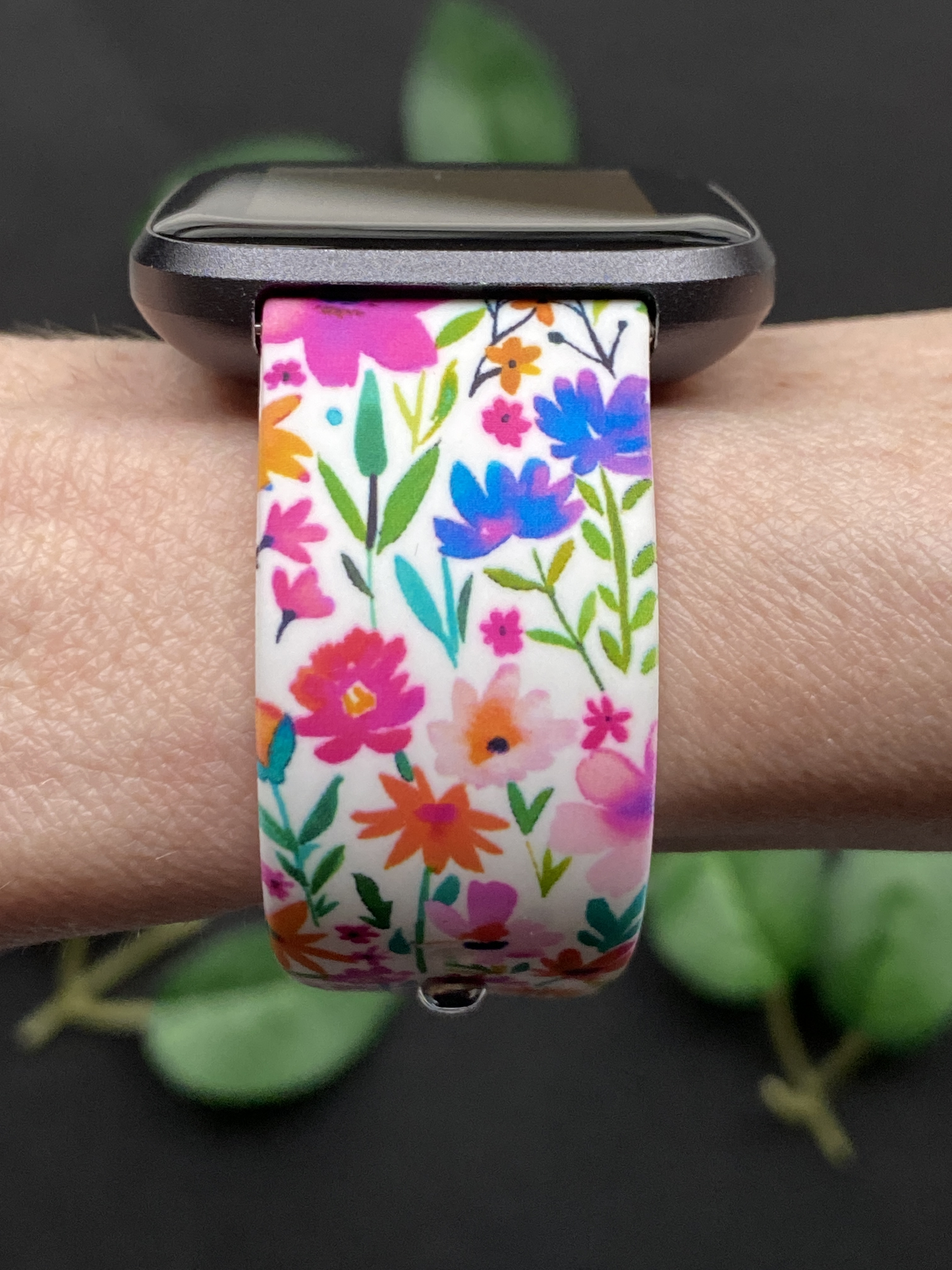 Colorful Spring Floral Fitbit Versa 1/2 Watch Band