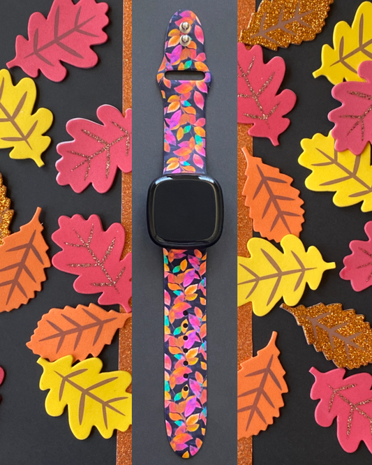 Colorful Leaves Fitbit Versa 3/Versa 4/Sense/Sense 2 Watch Band