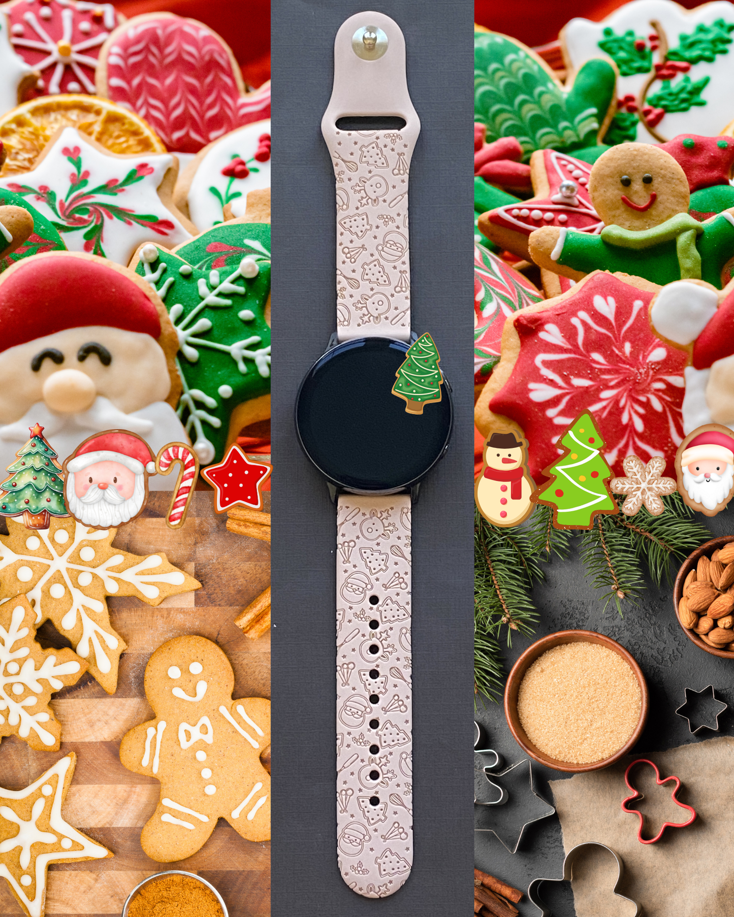 Christmas Cookies 20mm Samsung Galaxy Watch Band
