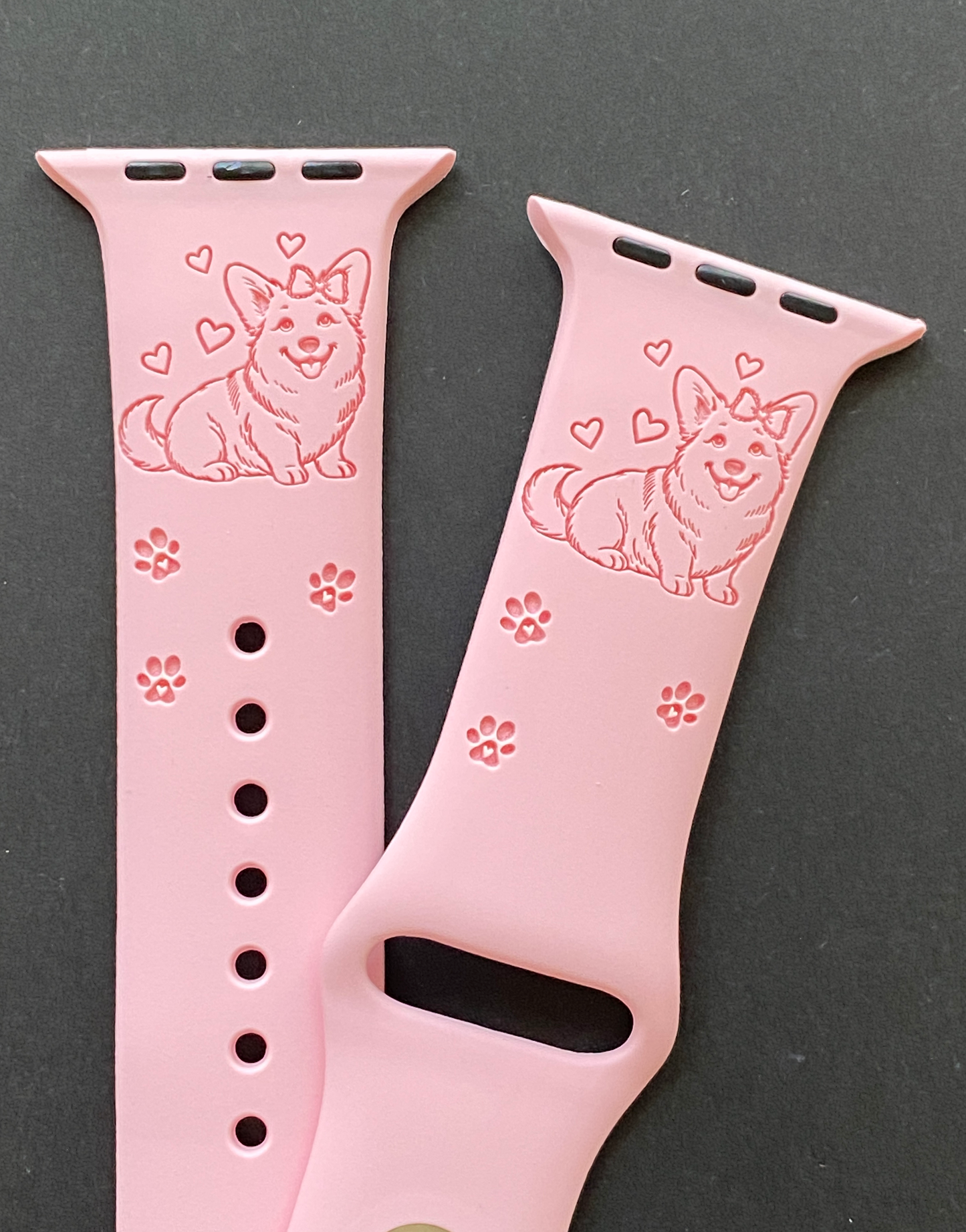 My Corgi Dog With Bow Watch Band For Apple Watch