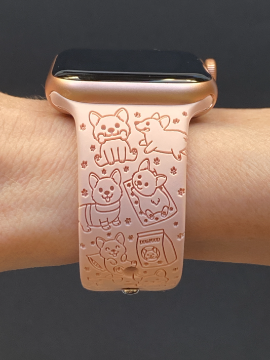 Corgi Friends Watch Band For Apple Watch