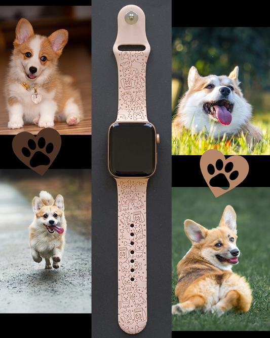 Corgi Friends Watch Band For Apple Watch