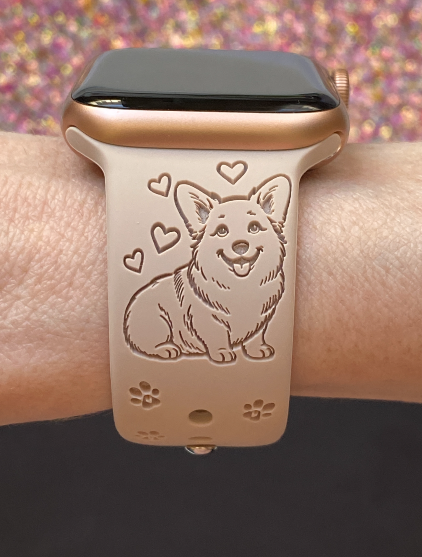Short Tail Corgi Dog Watch Band For Apple Watch