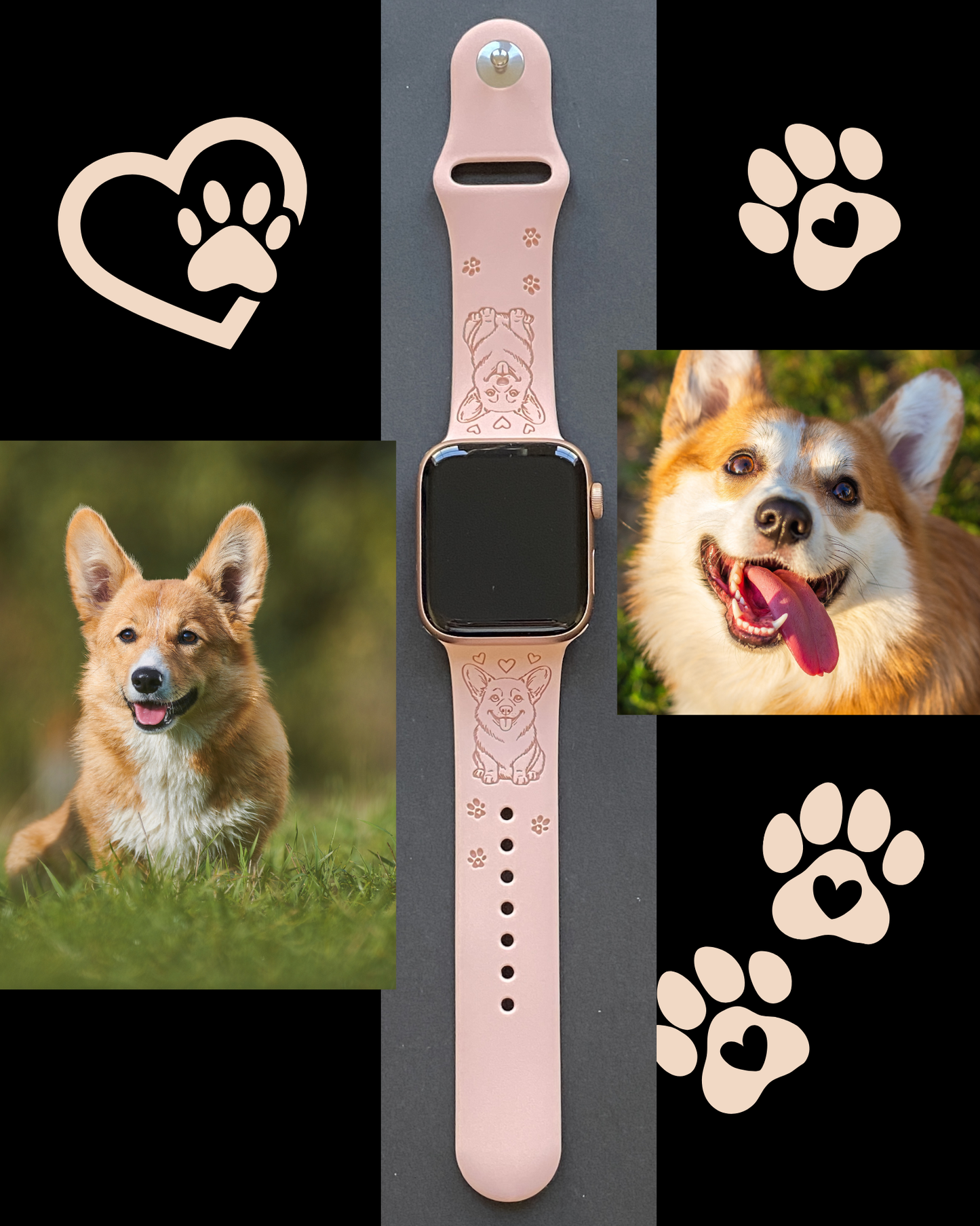 My Best Friend Corgi Dog Watch Band For Apple Watch