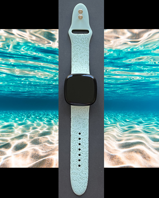 Happy Sea Creatures Fitbit Versa 3/Versa 4/Sense/Sense 2 Watch Band
