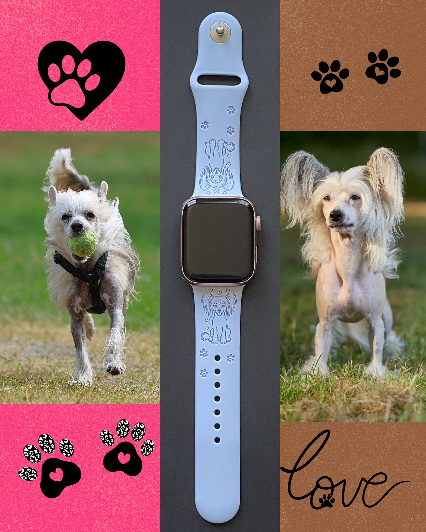 Chinese Crested Dog Watch Band For Apple Watch