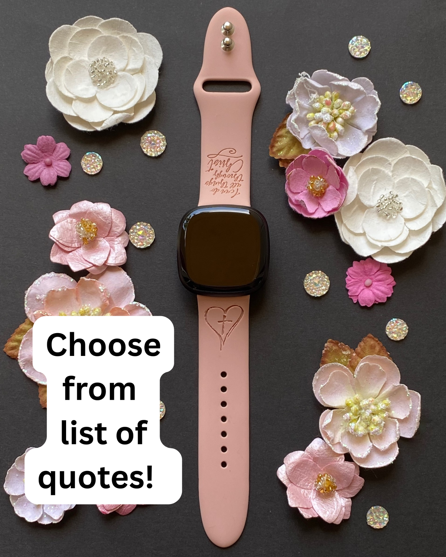 Cross and Verse Fitbit Versa 3/Versa 4/Sense/Sense 2 Watch Band