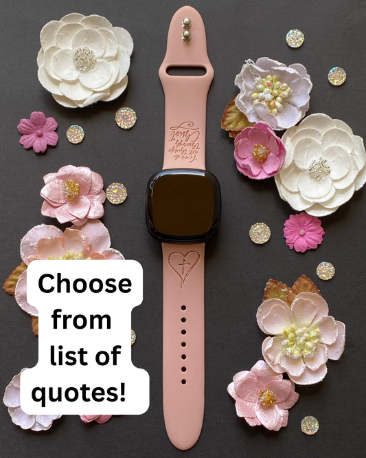 Cross and Verse Fitbit Versa 3/Versa 4/Sense/Sense 2 Watch Band