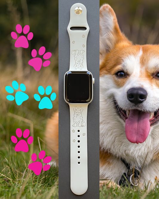 Cute Corgi Dog Watch Band For Apple Watch