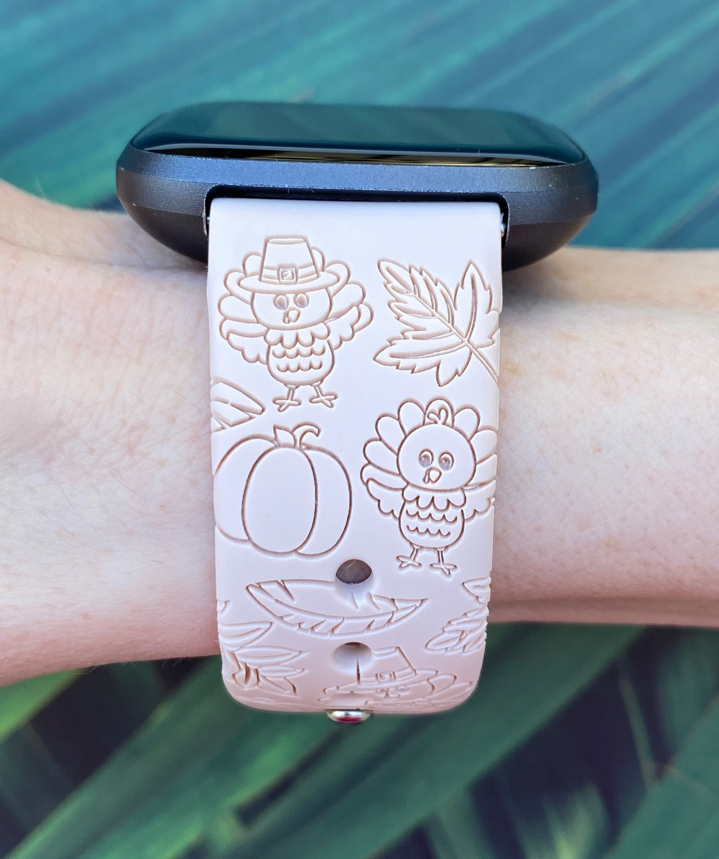 Cute Thanksgiving Turkey Fitbit Versa 1/2 Watch Band