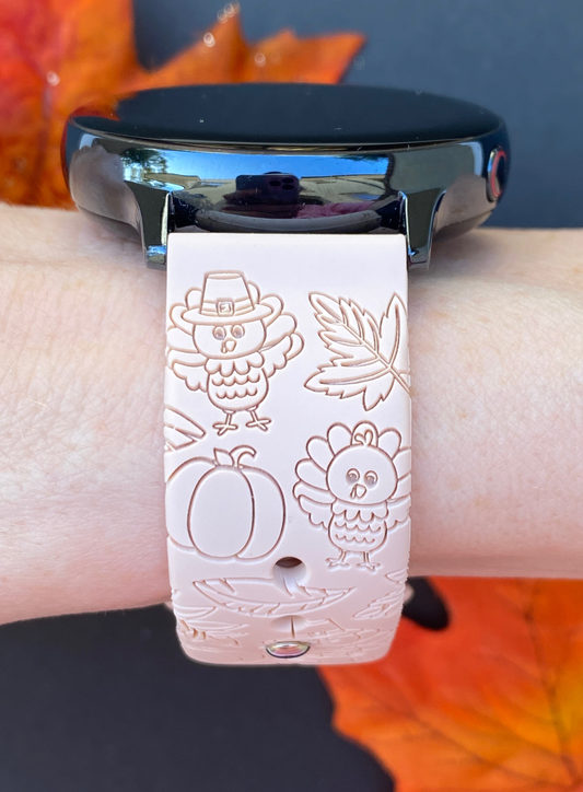 Cute Thanksgiving 20mm Samsung Galaxy Watch Band