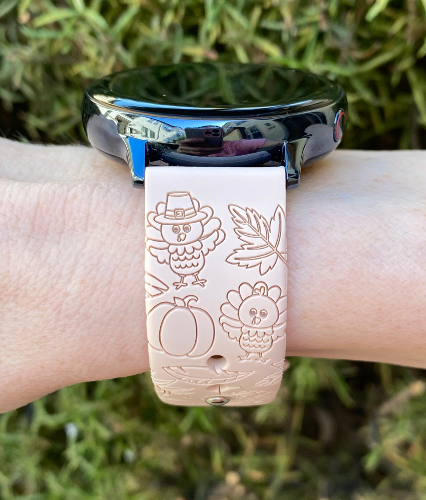 Cute Thanksgiving 20mm Samsung Galaxy Watch Band