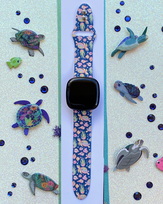 Cute Turtle Fitbit Versa 3/Versa 4/Sense/Sense 2 Watch Band