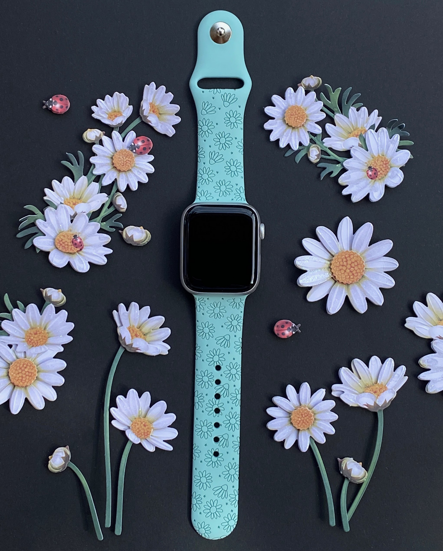 Daisies and Stars Apple Watch Band